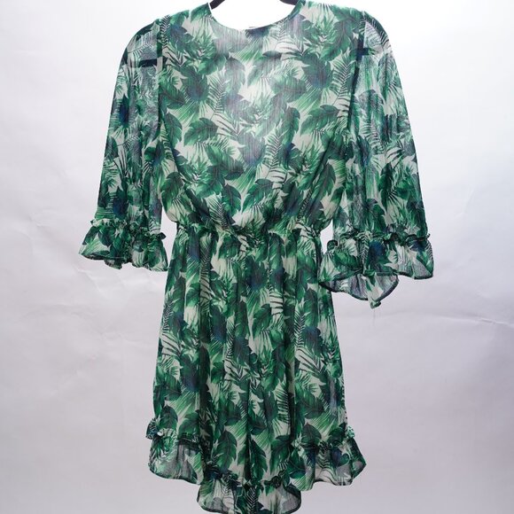 Sabrina Palm Print Romper - Picture 4 of 4